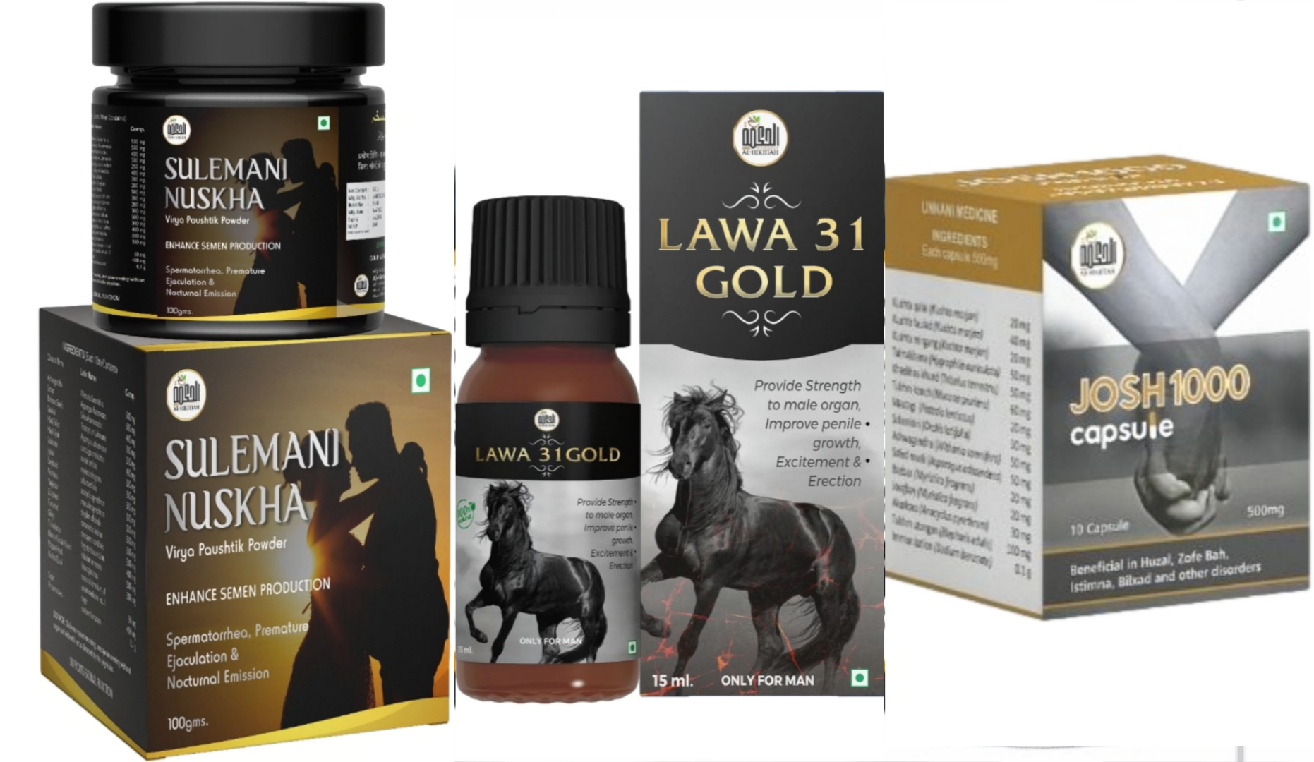Mens Wellness Capsule Oil Powder